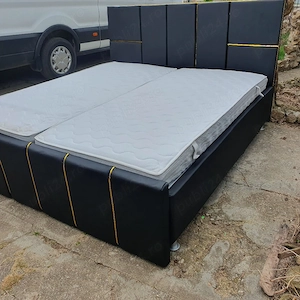 Pat dormitor tapițat piele 1.80m 2m 