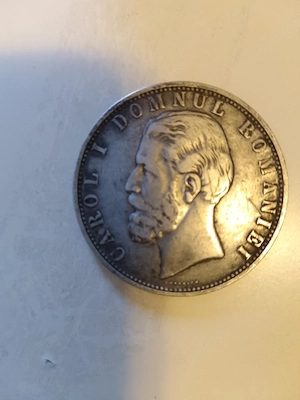 vind monedă argint Carol i 1880 500 Lei 