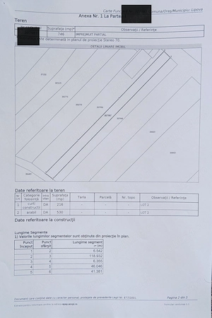 De vânzare teren intravilan construibil cu fundatie si placa (beton armat) adresa (nr. de casă) 
