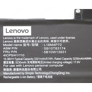 Baterie Originala Laptop Lenovo Thinkpad X1 L18M4P72 - imagine 3