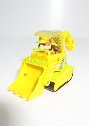 Excavator Rubble PAW Patrol - Vehicul și Figurină Originală Spin Master - imagine 3