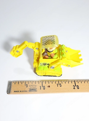 Excavator Rubble PAW Patrol - Vehicul și Figurină Originală Spin Master - imagine 4