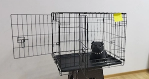 Cusca  pentru transport animale pliabila din - imagine 2