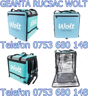 Geanta noua Wolt rucsac mare,cutie termo,lada frigorifica ghiozdan termic,transport alimente,bauturi