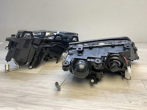 Far faruri BMW E46 FL Angel Eyes negru cu lupa NOU - imagine 6