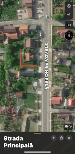 Vand teren Corbu Intravilan  1000 mp in forma de L 11mp deschidere strada