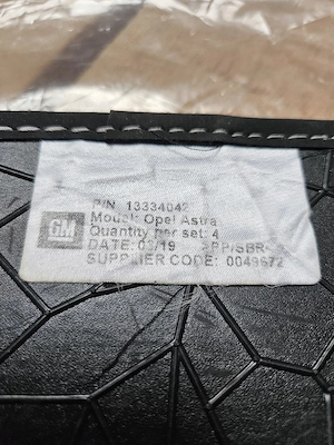 Set covorase textile OEM Opel Astra J - imagine 3