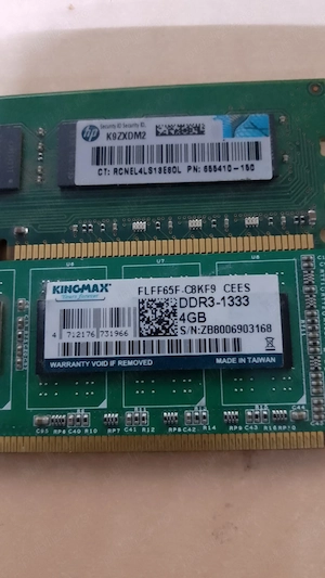 Kit 8GB RAM DDR3 (2x4GB)   1333MHz 70 lei (ambele)