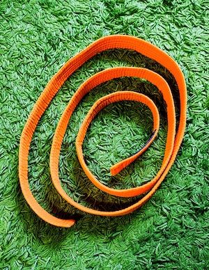 Centură portocalie arte marțiale 210 cm - imagine 2