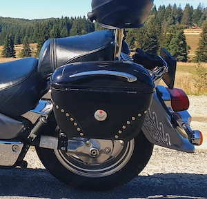 Cutii laterale motocicletă hardcase, cheie, cu sigla ta gravată cadou - imagine 8