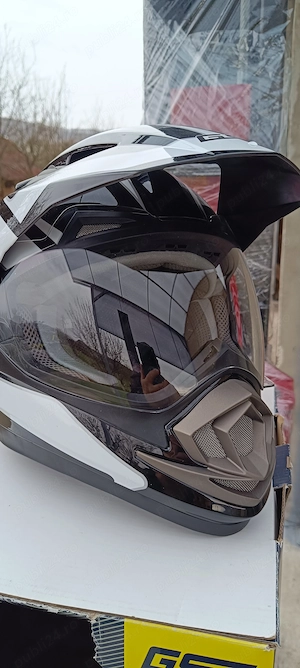 Cască kros cu viziera  - imagine 4