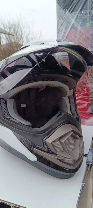 Cască kros cu viziera  - imagine 3