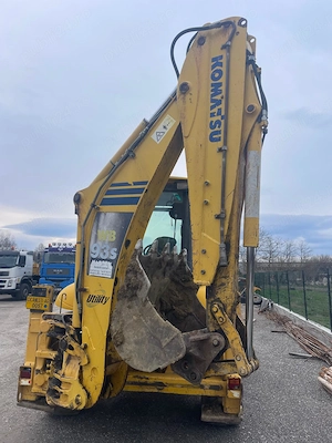 Buldoexcavator Komatsu 93 S5, an 2006, brat telescopic, cupa multifunctionala, rar, rca - imagine 5