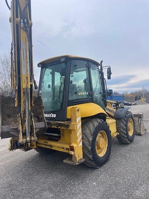 Buldoexcavator Komatsu 93 S5, an 2006, brat telescopic, cupa multifunctionala, rar, rca - imagine 4