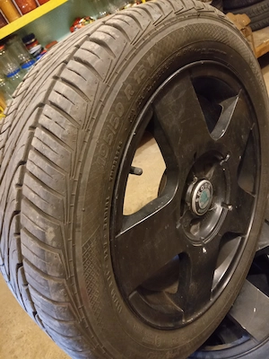 Roti aliaj negru mat originale /15 vw skoda seat audi - de vara - imagine 2