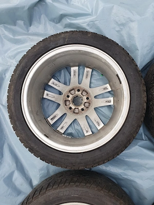 Vand jante 17'  5x112, 7Jx17H2, ET 54, Volksvagen Audi, cu anvelope de iarna RIKEN  225 45 R17 - imagine 2