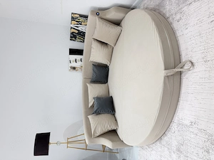 Canapea extensibila smart ,culoarea gri deschis.Produs nou