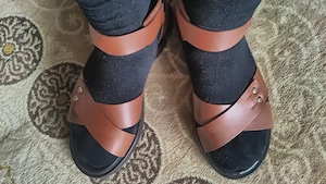 Vand sandale barbati, din piele naturala, marimea 44.