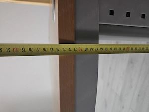 Birou in stare buna, cu tava pentru cabluri - imagine 5