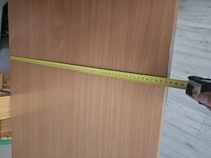 Birou in stare buna, cu tava pentru cabluri - imagine 3