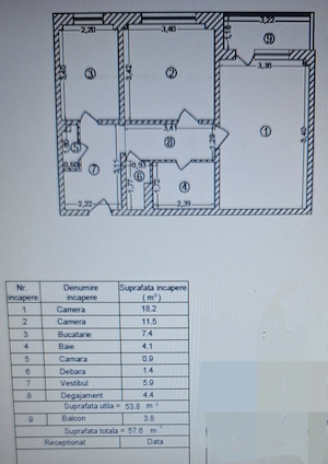 PROPRIETAR   2 Camere Decomandat | Nicolae Licăreț   IOR | Bloc 1978 Anvelopat - imagine 8