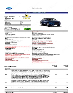 Ford Mondeo  2.0 diesel Ecoblue 190 CP 2019 - stare impecabila! - imagine 5