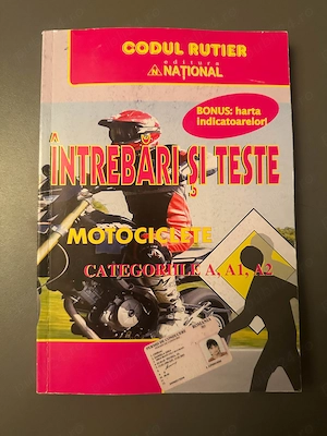 Codul Rutier Motociclete - A, A1, A2" de la Editura Național.