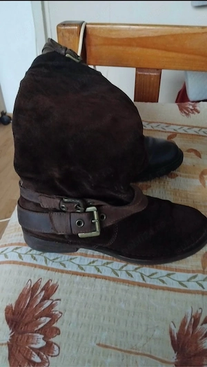 Cizme din blană de căprioară naturală