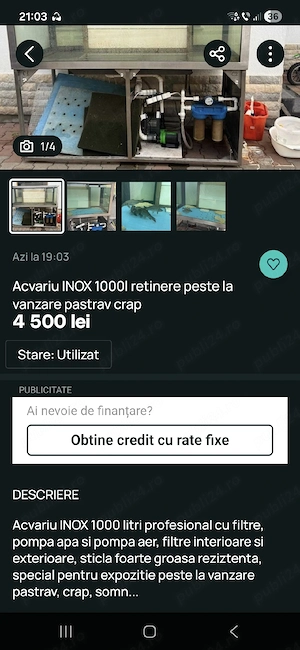 vand acvariu 1000L - imagine 5