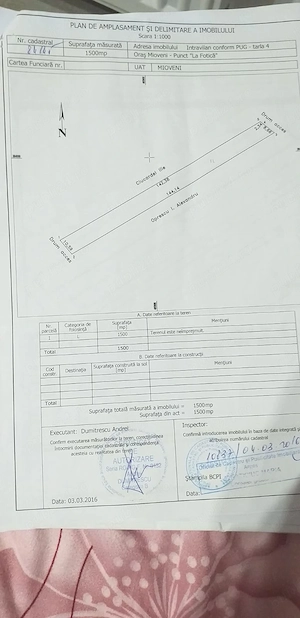 Teren Mioveni, 1500m , Strada Egalitatii 9