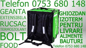 Rucsac Bolt Food geanta transport alimente bauturi,model nou de ghiozdan extensibil,Lada frigorifica - imagine 2