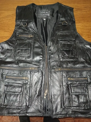 Vestă de piele ptr bărbati