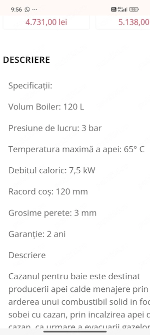 vând boiler pe lemne Împreună cu un tub de azbociment la 5m si 20 cm diametru!!