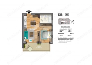 Studio superb New Times Residence + loc de parcare subteran - imagine 10