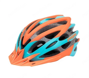 Casca Pegas Capra 18 orificii ventilație Turcoaz Portocaliu bicicleta trotineta mtb cursiera