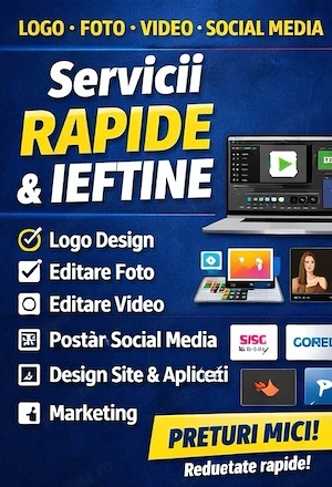 Logo + editare foto video + social media   rapid, ieftin și bun