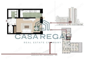 Apartament cu 1 camera, 40.82mp utili, etajul 2 - imagine 3