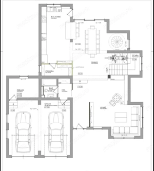 Vilă P+1+M, 500 mp utili, domeniu privat de 9500 mp, zona Vasile Alecsandri