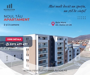 COMISION 0% - Apartamente finisate cu 2- 3 camere - Daliei 2J, Baia Mare