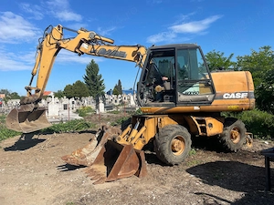Excavator CASE pe roti, buldoexcavator si Bobcat excavator Yanmar