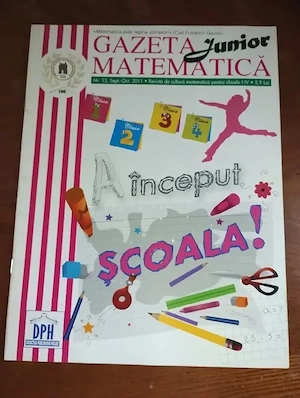 190. Revista. Gazeta Matematica Junior, necompletata