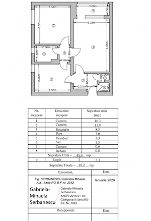 Apartament 2 camere Dr. Taberei - imagine 5