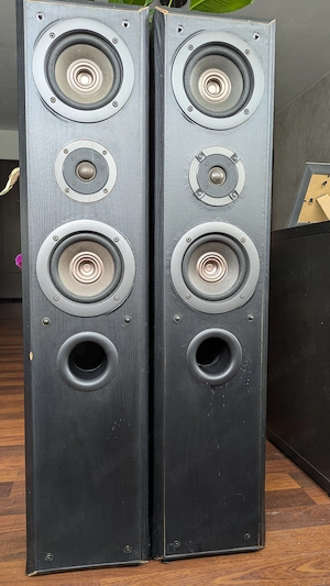 Boxe Technics SB-T200, 200W music,100W DIN, Fabr. USA. - imagine 1