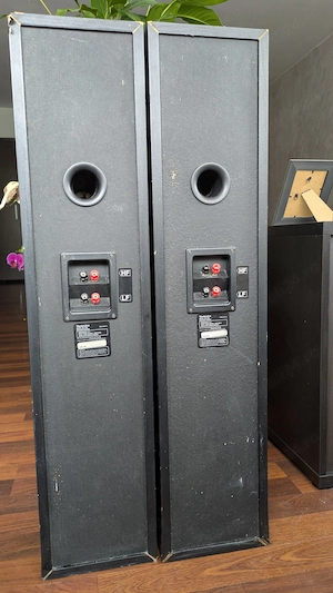 Boxe Technics SB-T200, 200W music,100W DIN, Fabr. USA. - imagine 4