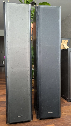 Boxe Technics SB-T200, 200W music,100W DIN, Fabr. USA. - imagine 2