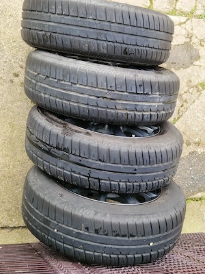 roti de vara de vanzare 185 65 15 jante 4x100 rial titanium grey anvelope fulda profil bun - imagine 3