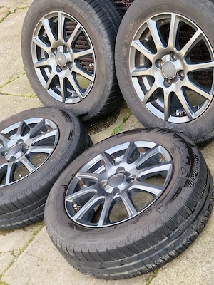 roti de vara de vanzare 185 65 15 jante 4x100 rial titanium grey anvelope fulda profil bun