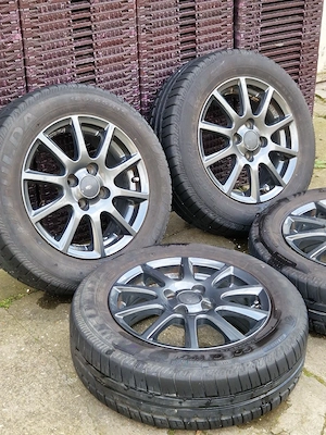 roti de vara de vanzare 185 65 15 jante 4x100 rial titanium grey anvelope fulda profil bun - imagine 5