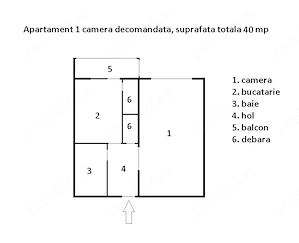Apartament 1 cameră decomandat, 42 mp, cu chiriași, ideal investiție   Zimbru - imagine 9