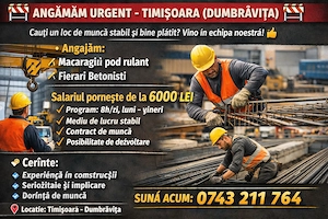 Macaragiu Pod Rulant  si Fierari Betonisti in Fabrica de Construcții 